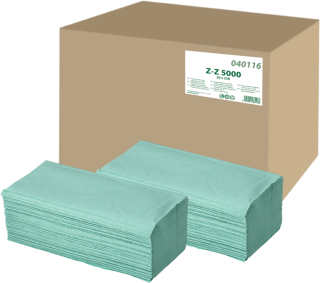 Papírový ručník skládaný ZZ primaSOFT zelený 5000 25x23 cm